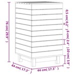 vidaXL Panier à linge 44x44x76 cm bois massif de pin