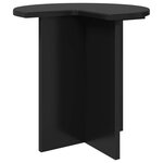 vidaXL Table d'appoint 2 Pièces Chêne noir Ø 39 x 38 cm Bois d'ingénierie