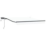 vidaXL Auvent Rétractable Blanc 350 x 250 cm tissu
