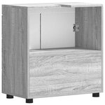 vidaXL Armoire de lavabo de salle de bain avec porte TULUM Sonoma gris