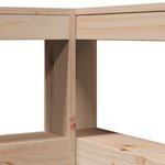 vidaXL Tête de lit de bibliothèque en forme de L bois massif de pin