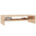 vidaXL Support de moniteur 50x24x13 cm Bois de pin solide