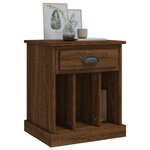 vidaXL Tables de chevet 2 Pièces chêne marron 43x36x50 cm