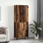 vidaXL Haut Armoire 2 Pièces Bois ancien Bois d'ingénierie