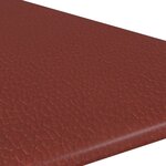 vidaXL Panneaux muraux 12Pièces Rouge bordeaux 30x30 cm Similicuir 0 54m²