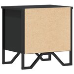 vidaXL Table de chevet Noir 40 x 30 x 40 cm Aggloméré