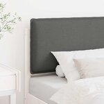 vidaXL Tête de lit capitonnée Blanc et gris clair 90 cm Pin massif