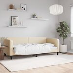 vidaXL Lit de repos crème 80x200 cm tissu