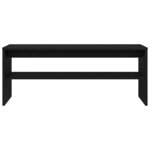 vidaXL Meuble TV chêne noir 100x40x40 cm bois d'ingénierie