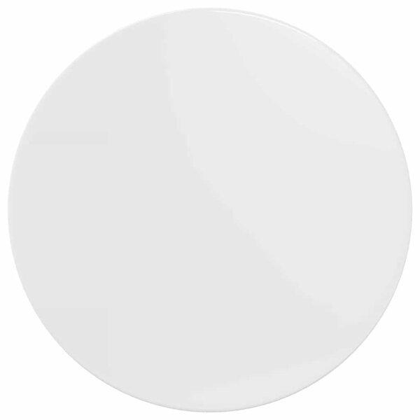 vidaXL Plateau de table Blanc brillant 70 x 70 x 1 5 cm
