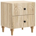 vidaXL Cabinet de chevet avec tiroir Chêne Sonoma 43 x 34 5 x 48 cm