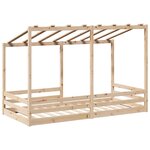 vidaXL Lit pour enfants avec toit 100x200 cm bois de pin massif