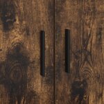 vidaXL Lit de rangement Chêne fumé 100x200 cm