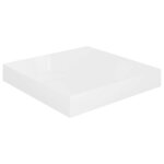 vidaXL Étagère murale flottante 4 Pièces Blanc brillant 23x23 5x3 8cm MDF
