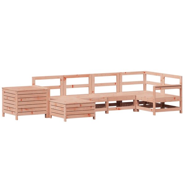 vidaXL Salon de jardin 7 Pièces bois massif sapin de douglas