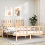 vidaXL Cadre de lit sans matelas bois de pin massif