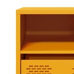 vidaXL Meuble TV jaune moutarde 68x39x43 5 cm acier laminé à froid