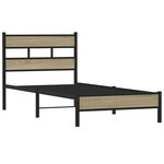 vidaXL Cadre de lit sans matelas chêne sonoma 80x200 cm