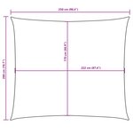 vidaXL Voile de parasol tissu oxford rectangulaire 2x2 5 m taupe