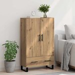 vidaXL Haut Armoire avec tiroir Chêne artisanal 69 5 x 30 x 115 cm