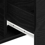 Buffet vidaXL Noir Chêne 101 5x35x70 cm Bois d'ingénierie