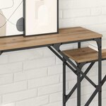 vidaXL Table console 2 Pièces Chêne artisanal 100 x 28 x 75 cm
