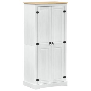 vidaXL Armoires Blanc 76 x 50 x 170 cm Pin massif