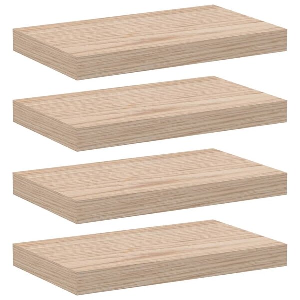 vidaXL Étagères flottantes 4 Pièces 40x23 5x4 cm bois d'ingénierie