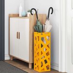 vidaXL Porte-parapluie Moutarde 15 5 x 15 5 x 49 cm Métal