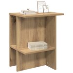 vidaXL Table basse 2 pc Chêne artisanal 40 x 30 x 49 cm