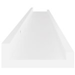 vidaXL Étagères murales 2 Pièces Blanc 100x9x3 cm