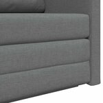 vidaXL Canapé-Lit Gris foncé 124 x 71 x 78 cm tissu