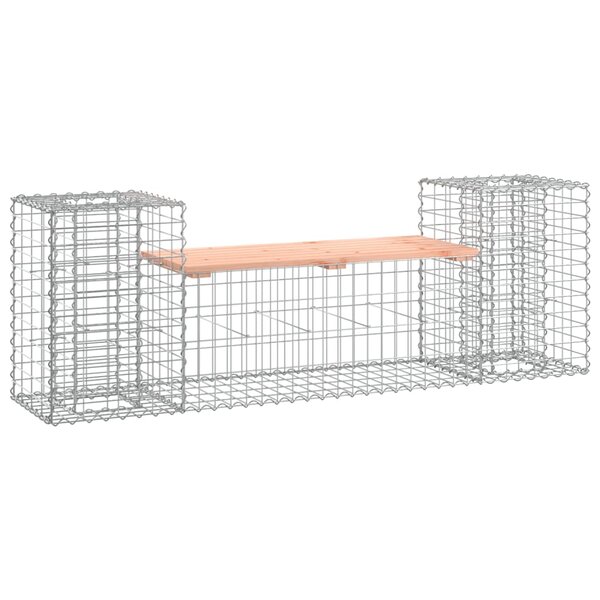 vidaXL Banc de jardin design gabion 183x41x60 5 cm bois massif douglas