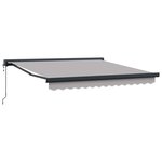 vidaXL Auvent Gris clair 350 x 250 x 165 cm Polyester et Aluminium