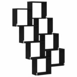 vidaXL Étagère Murale Chêne noir 90 x 15 x 119.5 cm Bois d'ingénierie