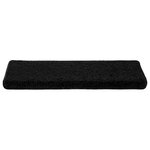vidaXL Tapis d'escalier 10 pièces 65 x 21 x 4 cm Noir Bord rectangulaire