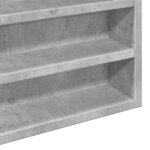 vidaXL Armoire à vitrine gris béton 100x8 5x58 cm bois d'ingénierie