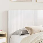 vidaXL Tête de lit Blanc brillant Bois d'ingénierie