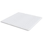 vidaXL Coussins de Matelas Blanc 200 x 200 cm Polyester sans colle