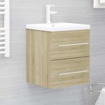 vidaXL Armoire d'évier Chêne sonoma 41x38 5x48 cm Bois d’ingénierie