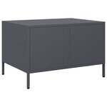 vidaXL Table basse anthracite 68 5x50x43 5 cm acier laminé à froid