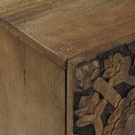 vidaXL Meuble TV Marron 105 x 33 5 x 46 cm Bois de mangue massif