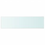 vidaXL Panneaux d'étagère 2 Pièces Verre Transparent 110 x 30 cm