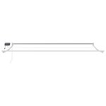 vidaXL Store rétractable manuel avec LEDs Multicolore 5 x 3 m