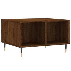 vidaXL Table basse Chêne marron 60x50x36 5 cm Bois d'ingénierie