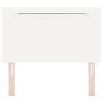 vidaXL Tête de lit simple blanche 100 cm en cuir synthétique