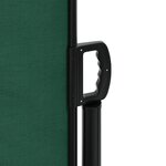 vidaXL Auvent latéral rétractable vert foncé 100x500 cm