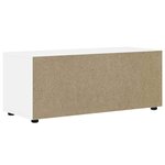 vidaXL Meuble TV VISNES blanc 100x40x38 cm bois d'ingénierie