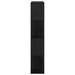 vidaXL Centre de divertissement Noir 80 x 24 x 124 cm