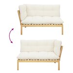 vidaXL Unité du canapé en palette de jardin 2 Pièce